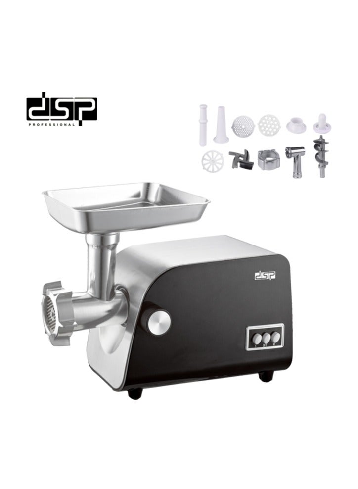 دي اس بي مفرمة لحم DSP KM5024 بقوة 1200 واط - أسود / فضي  - Image 1