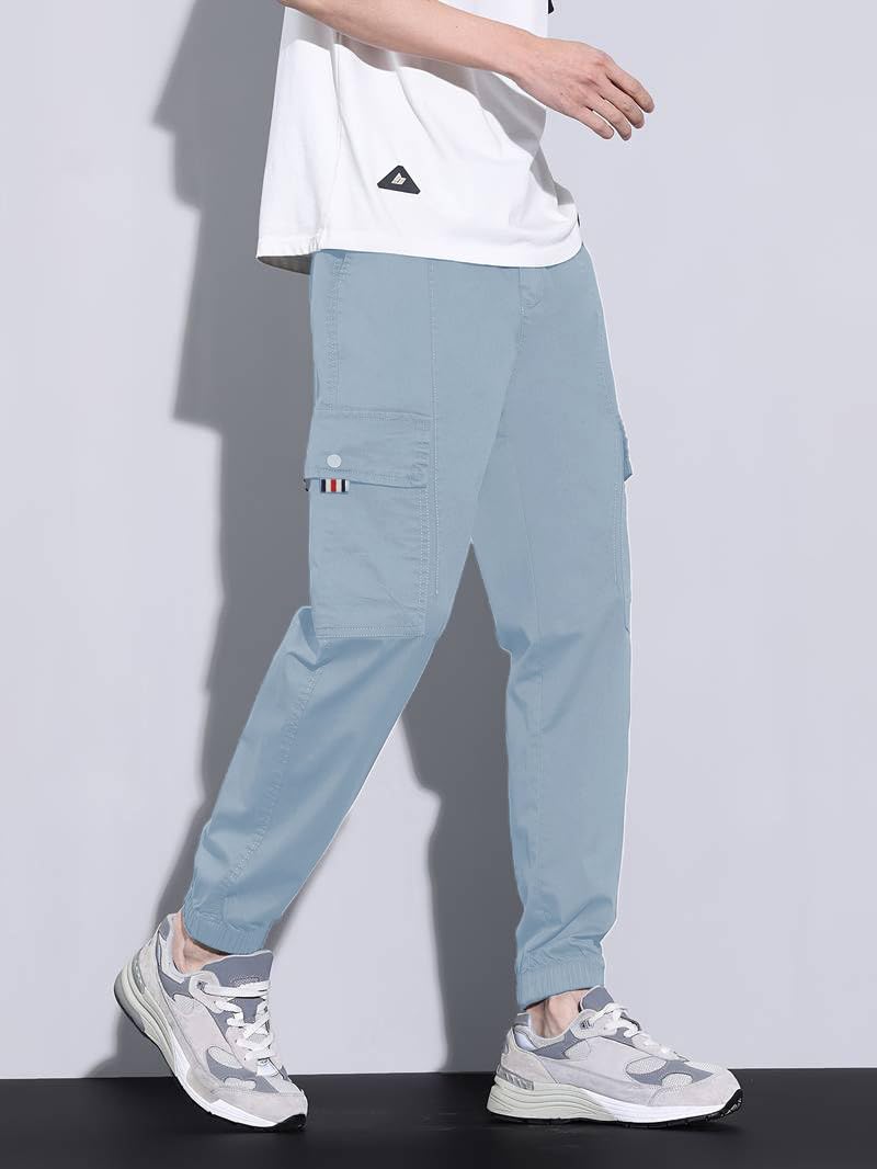 TAGDO® Relax Fit Cotton Cargo Pant|Cargo Pants for Men (RF-Cargo-2004-Aqua-36) - Image 2