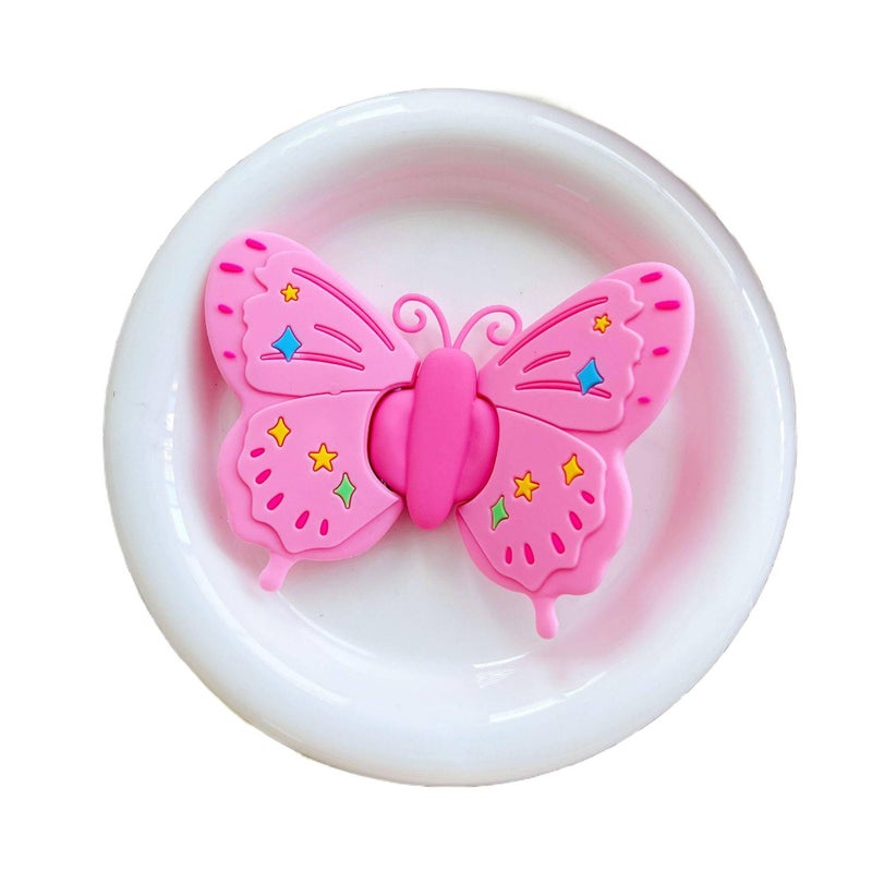 Car Phone Holder Silicone for Fits Most Smartphones Pink finish for School Days - Image 1