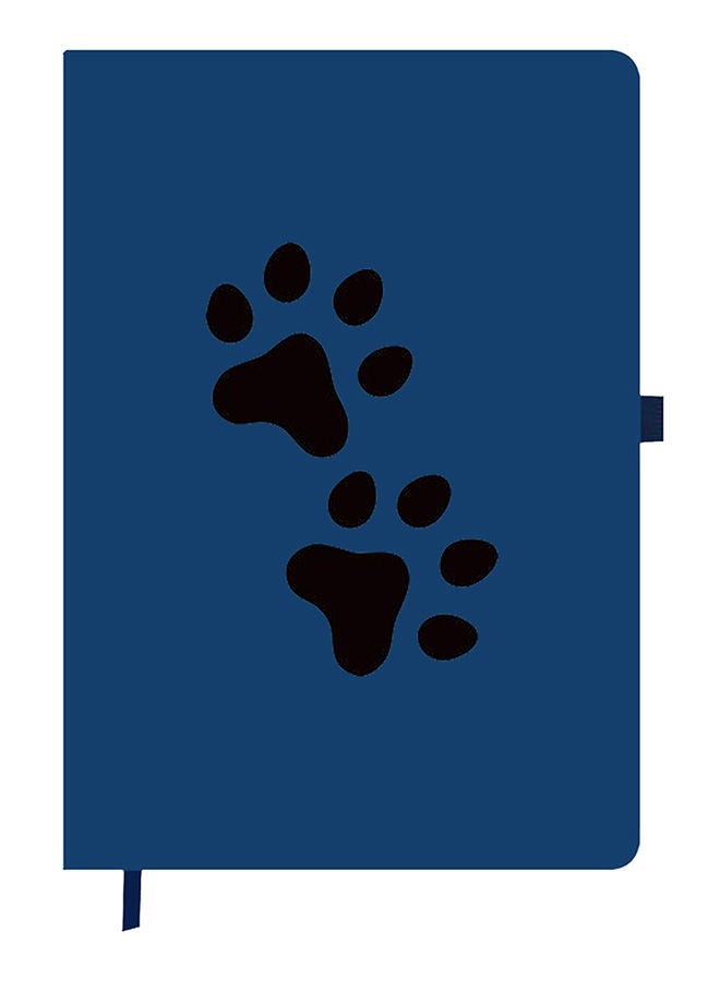 Theodor Designer A5 Thick Blue Hardcover Notebook Peacock - Image 1