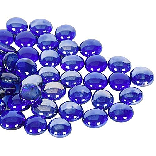 GasSaf Blue Fire Glass Beads for Outdoor Fire Pit, Fireplace, Replaces Existing Gas Logs & Lava Rocks, 3/4 Inch Glass(10 Pound)(Cobalt Blue) - Image 4