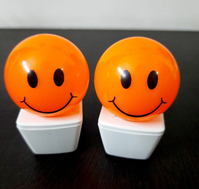 HOARD Plastic 0.5W LED Night Lamp with Smily Face | Attractive Night Light | Night Lamp for Bedroom - Pack of 1 (Orange) - Image 2