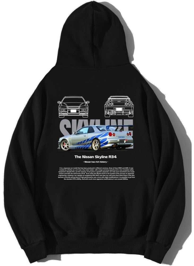 BRZ Collection - Oversize The Nissan Skyline R34 Hoodie - Image 1