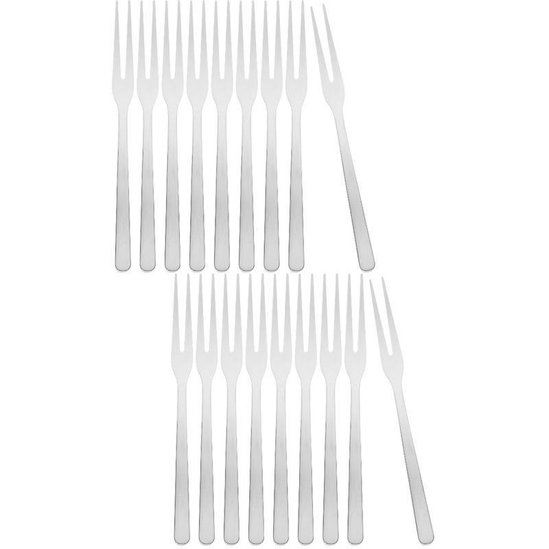 🍳 طقم شوك من الفولاذ المقاوم للصدأ للتقديم مع تصميم أنيق باللون الفضي - Image 1
