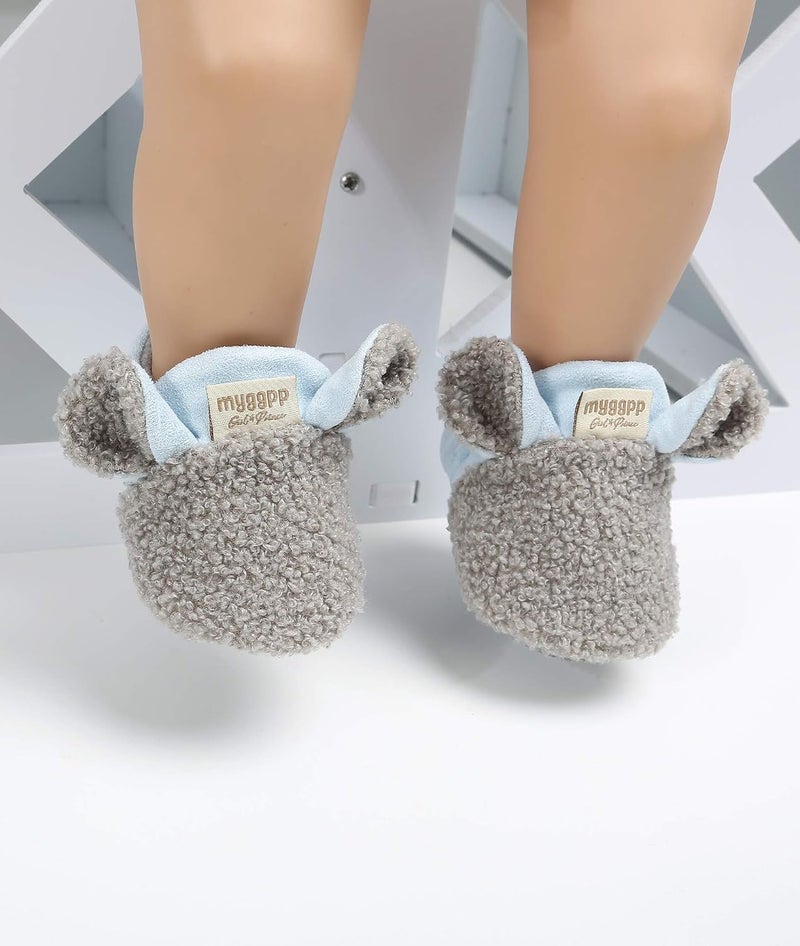 Ohwawadi Infant Baby Boys Girls Cozy Fleece Booties with Cartoon Design - Image 2