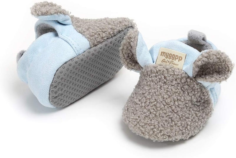 Ohwawadi Infant Baby Boys Girls Cozy Fleece Booties with Cartoon Design - Image 5