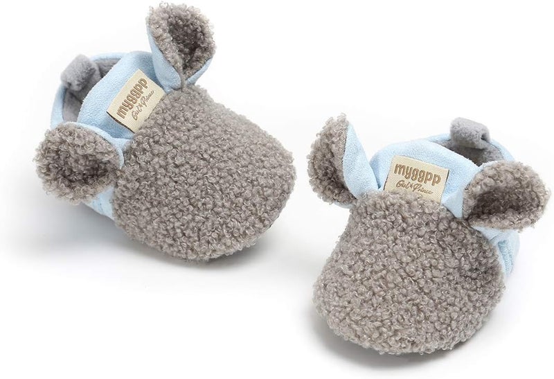 Ohwawadi Infant Baby Boys Girls Cozy Fleece Booties with Cartoon Design - Image 3