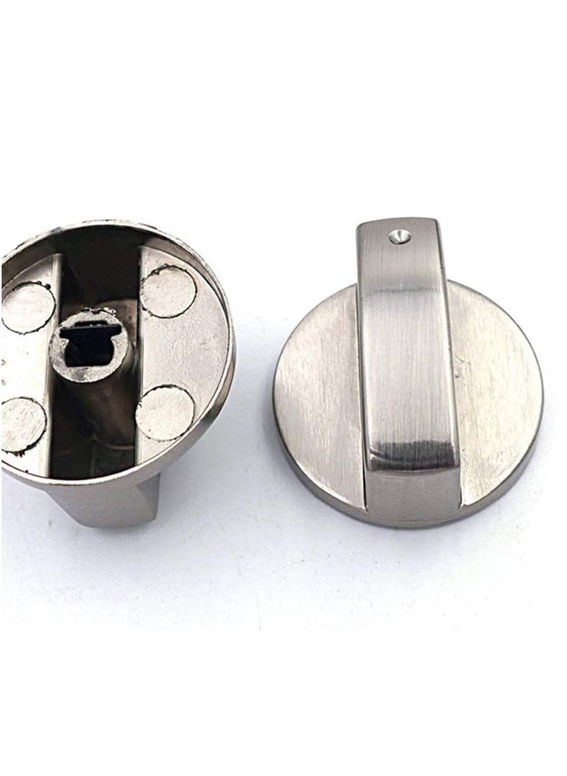 SYOSI - 4 pcs Metal Round Gas Stove Knobs Cooker Oven Hob Control Switch Button Gas Stove on off Knob Replacement - Image 1