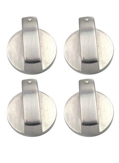 SYOSI 4 pcs Metal Round Gas Stove Knobs Cooker Oven Hob Control Switch Button Gas Stove on off Knob Replacement  - Image 1