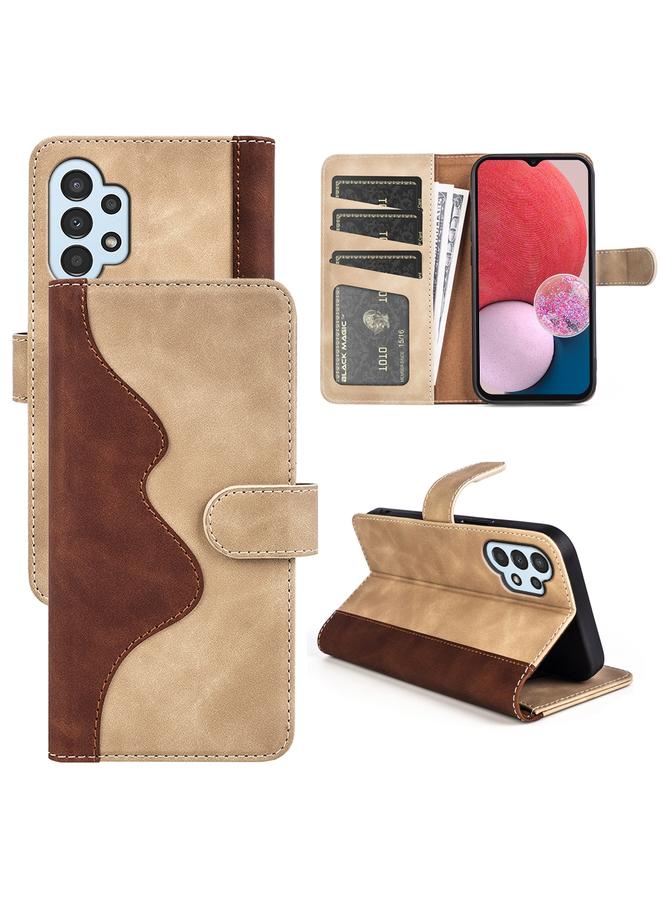 S-TOP Case For Samsung Galaxy A13 4G Stitching Horizontal Flip Leather Phone Case - Image 1