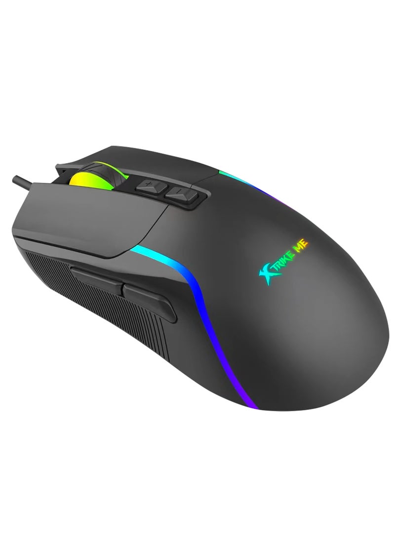 XTRIKE ME - GM313 RGB Gaming Mouse - Optical Sensor 7,200 DPI - With Software - Image 1
