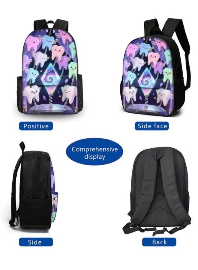 Bright Li Fire Backpacks + handbags + stationery bags | Back-to-school season/festival gifts | Cartoon bag three-piece set, easy to deal with various occasions (available for students, children, friends outings, mountain climbing, school, etc.) - 108 - Image 3