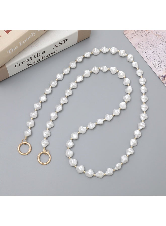 NIBEMINENT Phone Charm/ Chain Strap for Women Girls, Alien Pearls Cell Phone Case Lanyard Wrist Strap