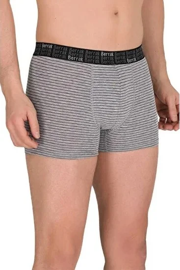 Berrak Men's 3 Pieces Striped Boxers 4476