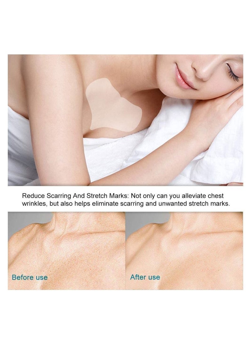 Y&D Silicone Anti Wrinkle Chest Pad, Reusable Wrinkles Aging Breast Skin Care Patch Sticker for Cleavage Prevention Signs of Without Surgery (Peach Shape)  - Image 5