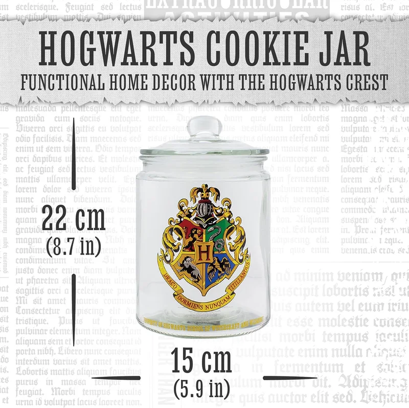 Paladone Paladone Harry Potter Hogwarts Glass Cookie Jar