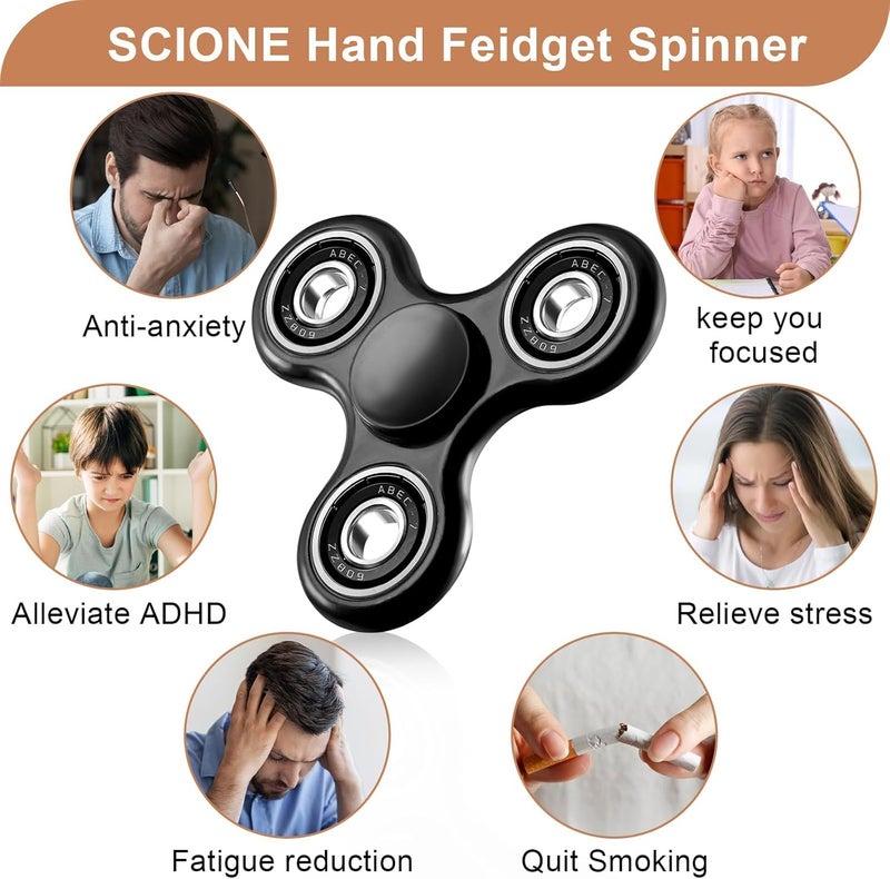 SCIONE لعبة الدوارة للمشاغل، عبوة واحدة، دوارات مشاغل رائعة للأطفال والكبار، ألعاب حسية للمشاغل لتخفيف القلق لاضطراب فرط الحركة ونقص الانتباه والتوحد، ألعاب عيد الميلاد، هدايا أعياد الميلاد، جوائز الفصول الدراسية للأولاد والبنات - Image 4