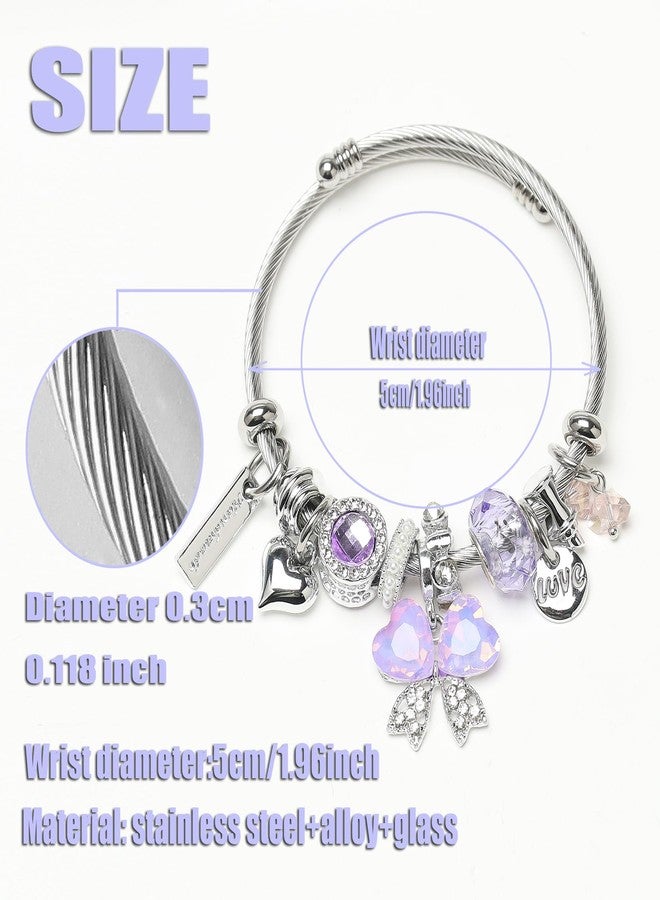 DS Charm Bracelets for girls,exquisite cute cartoon friendship bracelets Stainless Steel Bangle with birthday Gift box, Adjustable girls jewelry Suitable for holiday gifts, Adjustable, Stainless steel - Image 3