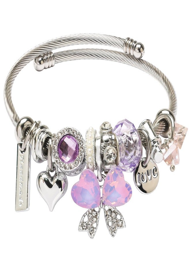 DS Charm Bracelets for girls,exquisite cute cartoon friendship bracelets Stainless Steel Bangle with birthday Gift box, Adjustable girls jewelry Suitable for holiday gifts, Adjustable, Stainless steel - Image 1