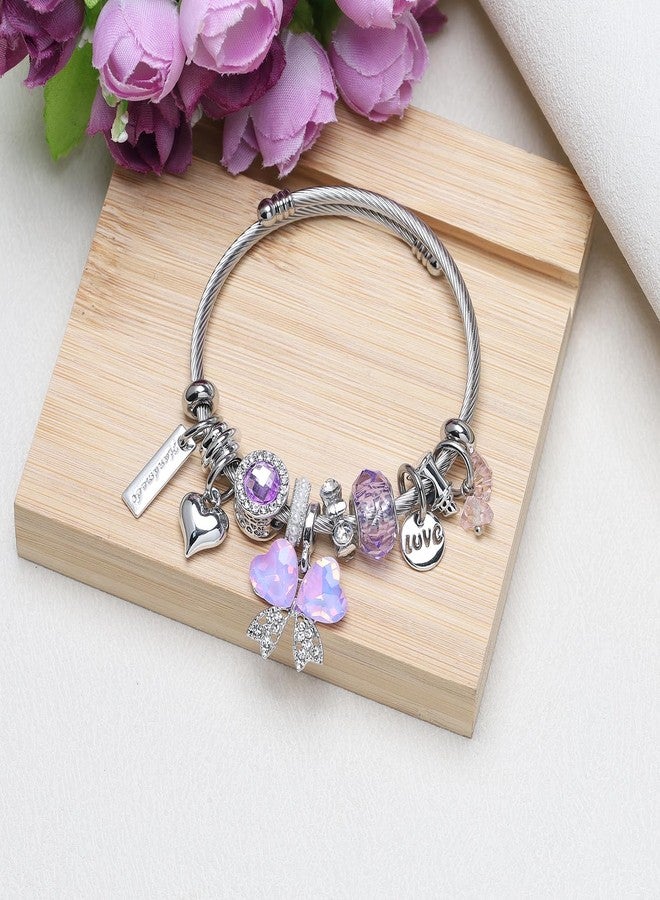 DS Charm Bracelets for girls,exquisite cute cartoon friendship bracelets Stainless Steel Bangle with birthday Gift box, Adjustable girls jewelry Suitable for holiday gifts, Adjustable, Stainless steel - Image 2