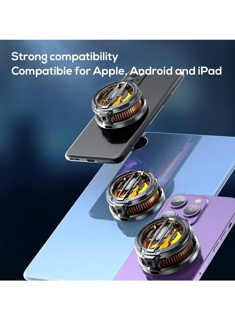 ميمو مبرد هاتف محمول لمحبي لعبة PUBG، مصمم لسلسلة iPhone 12/13، بث مباشر وفيديو، مشتت حراري شبه موصل بدون ضوضاء لنظام iOS وAndroid وiPad Tablet - Image 2