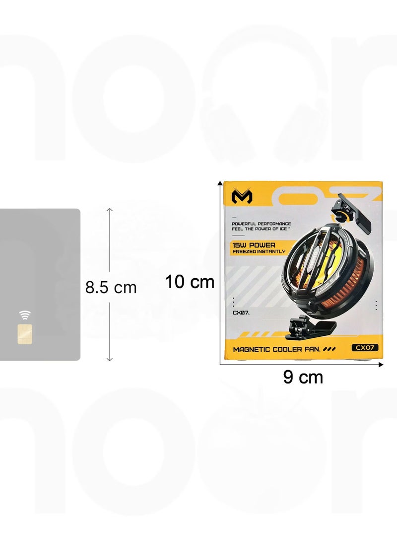 ميمو مبرد هاتف محمول لمحبي لعبة PUBG، مصمم لسلسلة iPhone 12/13، بث مباشر وفيديو، مشتت حراري شبه موصل بدون ضوضاء لنظام iOS وAndroid وiPad Tablet - Image 4