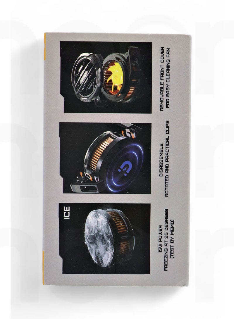 ميمو مبرد هاتف محمول لمحبي لعبة PUBG، مصمم لسلسلة iPhone 12/13، بث مباشر وفيديو، مشتت حراري شبه موصل بدون ضوضاء لنظام iOS وAndroid وiPad Tablet - Image 5