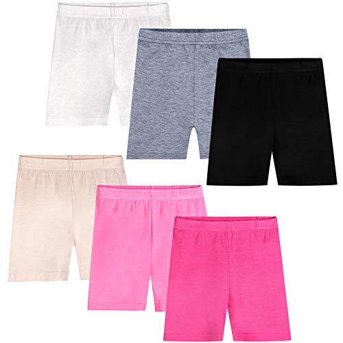 Auranso Girls Dance Shorts Solid Color Safety Bike Shorts Colorful 8-10 Years - Image 1