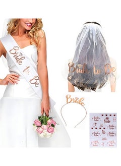 Generic 4 Piece Bride To Be Decoration Set, Lightweight and Easy To Wear, Not Easy To Fall Off, Beautiful Design Makes You Extra Bright At The Party  - Image 1