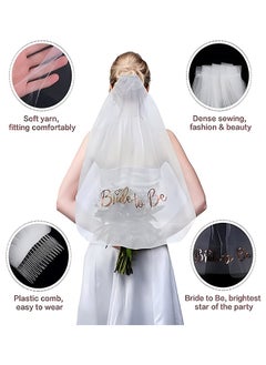Generic 4 Piece Bride To Be Decoration Set, Lightweight and Easy To Wear, Not Easy To Fall Off, Beautiful Design Makes You Extra Bright At The Party  - Image 2