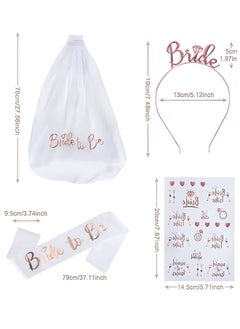 Generic 4 Piece Bride To Be Decoration Set, Lightweight and Easy To Wear, Not Easy To Fall Off, Beautiful Design Makes You Extra Bright At The Party  - Image 3