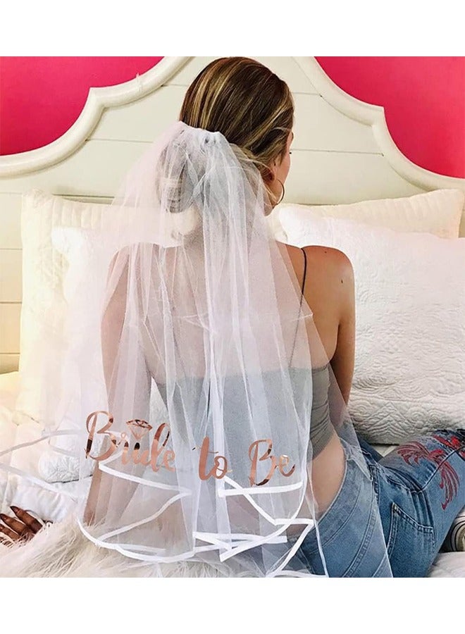 4 Piece Bride To Be Decoration Set, Lightweight and Easy To Wear, Not Easy To Fall Off, Beautiful Design Makes You Extra Bright At The Party - Image 4