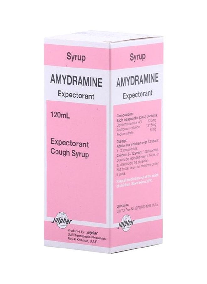 Julphar Amydramine Adult Syrup 120Ml 