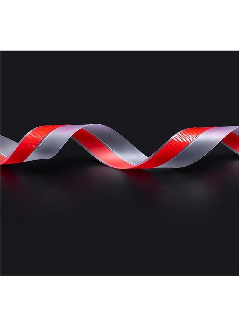 Rubik Silicone Door Sealing Strip, 25mm Width x 2m Length, Strong Adhesive Draft Stopper, Weatherproofing Seal for Door Bottom Gap, Garage Door, Sliding Window (Clear)  - Image 5