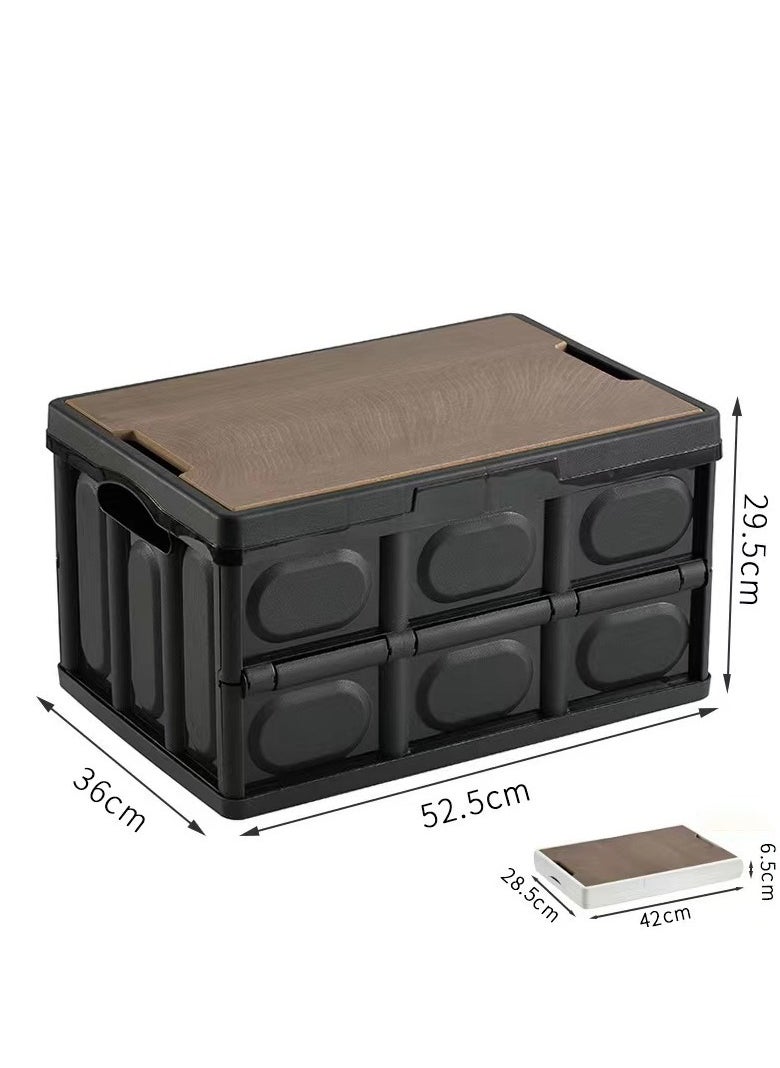 Folding Storage Box, 30L Removable Multifunctional Outdoor Storage Box for Outdoor