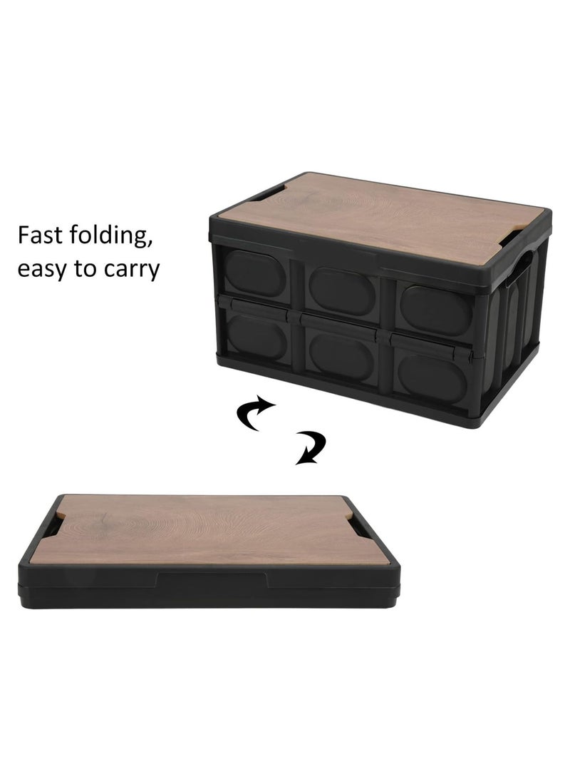 Folding Storage Box, 30L Removable Multifunctional Outdoor Storage Box for Outdoor