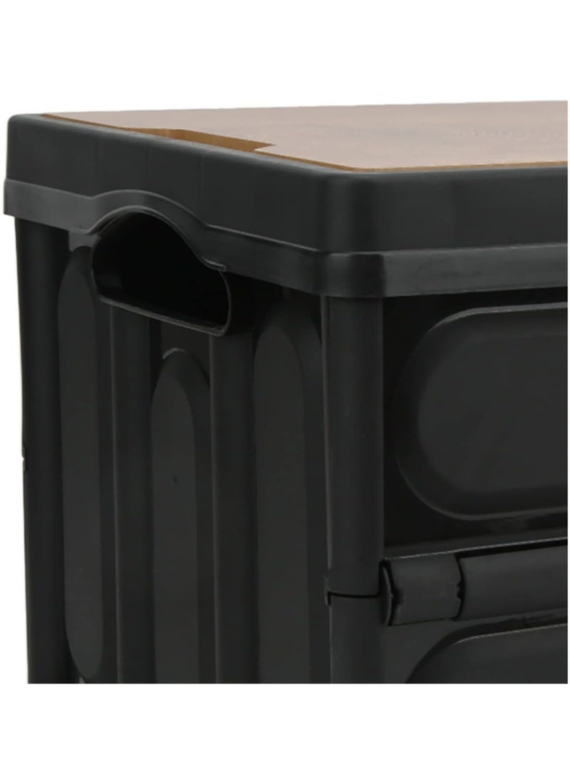 Folding Storage Box, 30L Removable Multifunctional Outdoor Storage Box for Outdoor