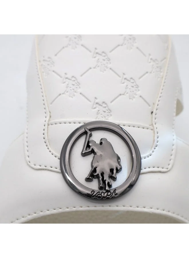 U.S. Polo Assn. WHITE Men’s White Slide Slippers – Lightweight Open‑Toe Casual Sandals for Men | Best Price UAE