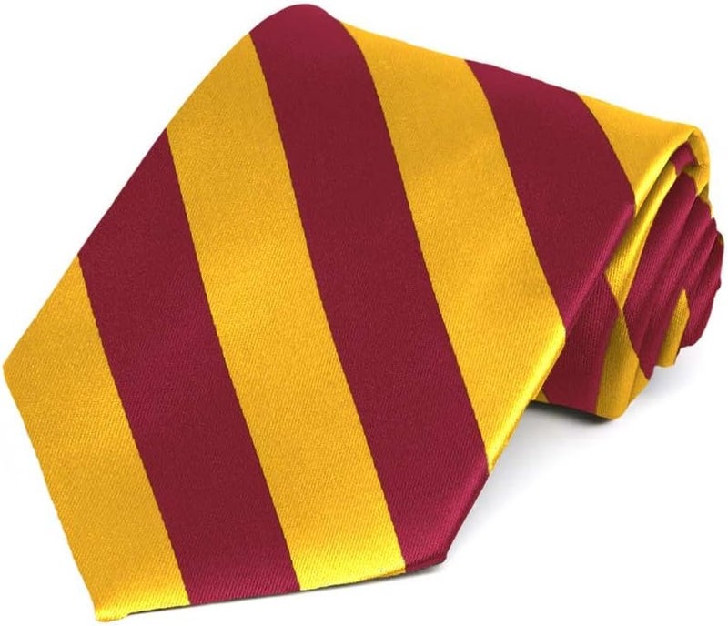 tiemart Men's Striped Tie Standard Length - Image 1