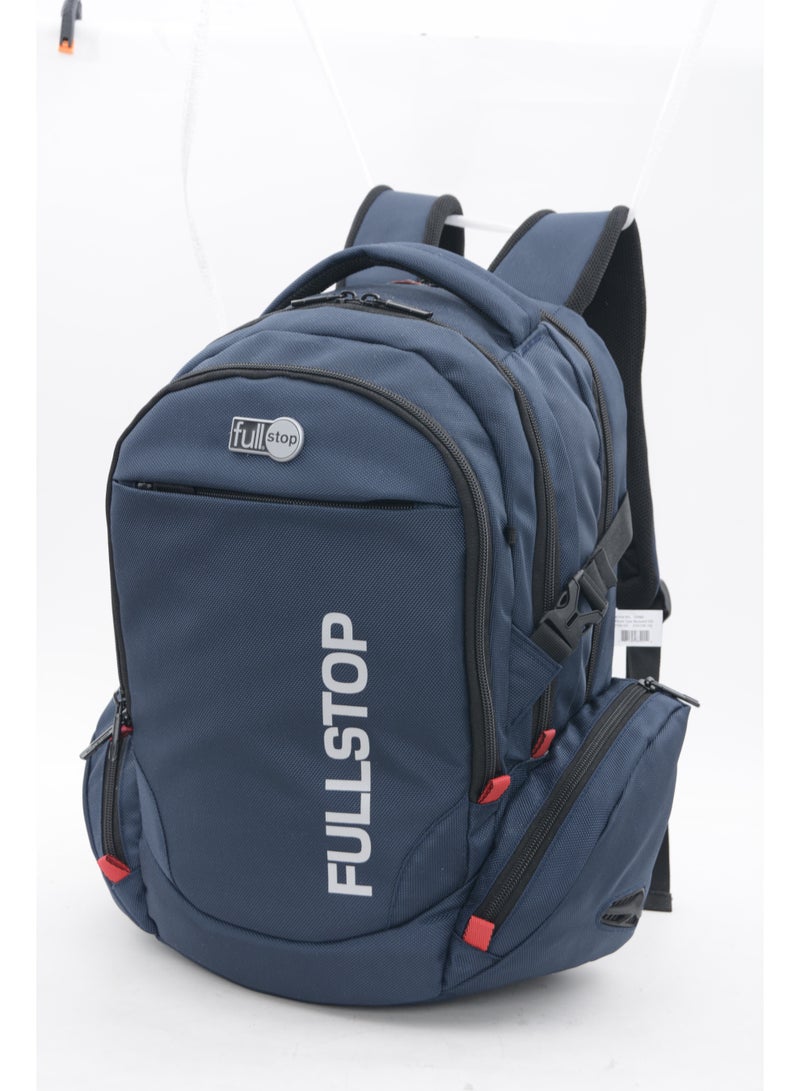 فولستوب شنطة ظهر فل ستوب 19 إنش مع مقلمة – لون كحلي مع كتابة – طقم حقيبة مدرسية للأطفال – تصميم متين وأنيق - Image 4