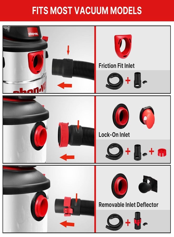 شوبفاك خرطوم بديل أسود متعدد الاستخدامات من شوب-فاك، بطول 8 أقدام و2.5 بوصة، متوافق مع المكانس الكهربائية من ريجيد، ديوالت، هاسكي، كرافتسمان، باور، وماسترفورس. - Image 3