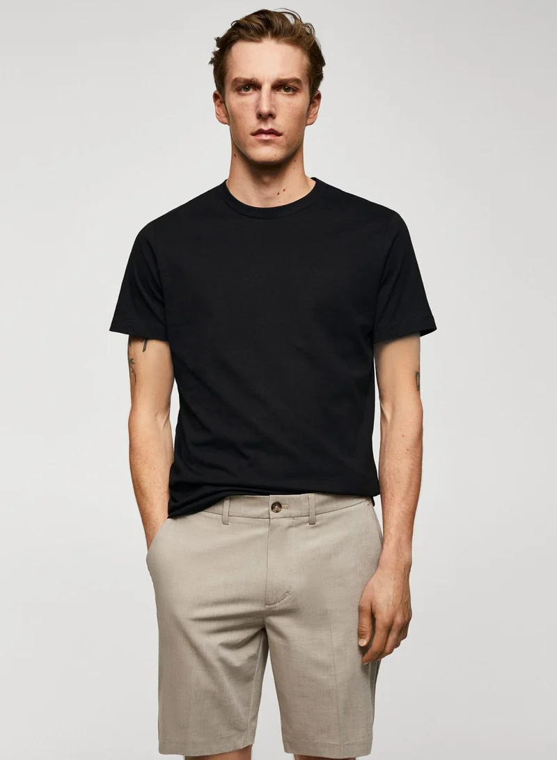 Mango Man Essential Crew Neck T-Shirt