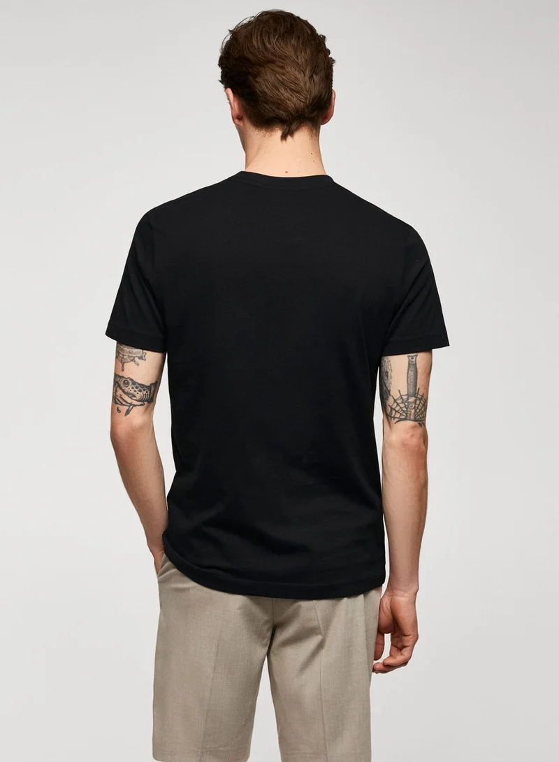 Mango Man Essential Crew Neck T-Shirt