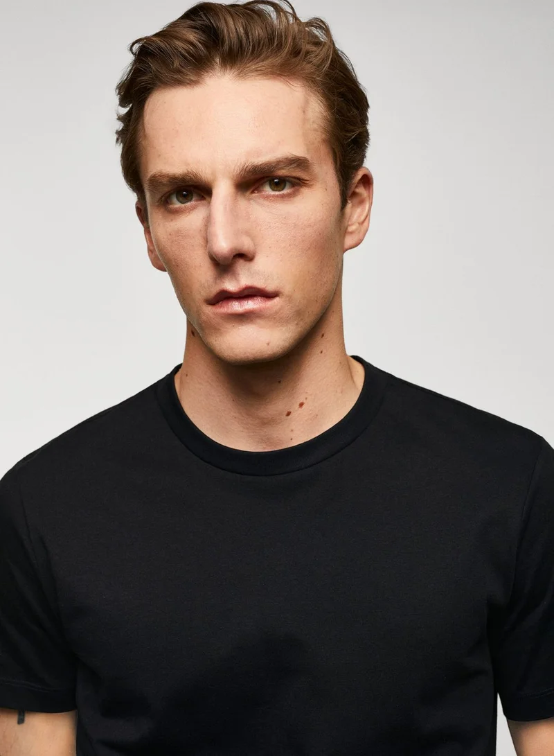 Mango Man Essential Crew Neck T-Shirt