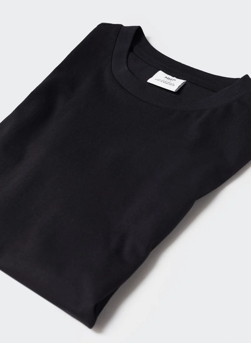 Mango Man Essential Crew Neck T-Shirt