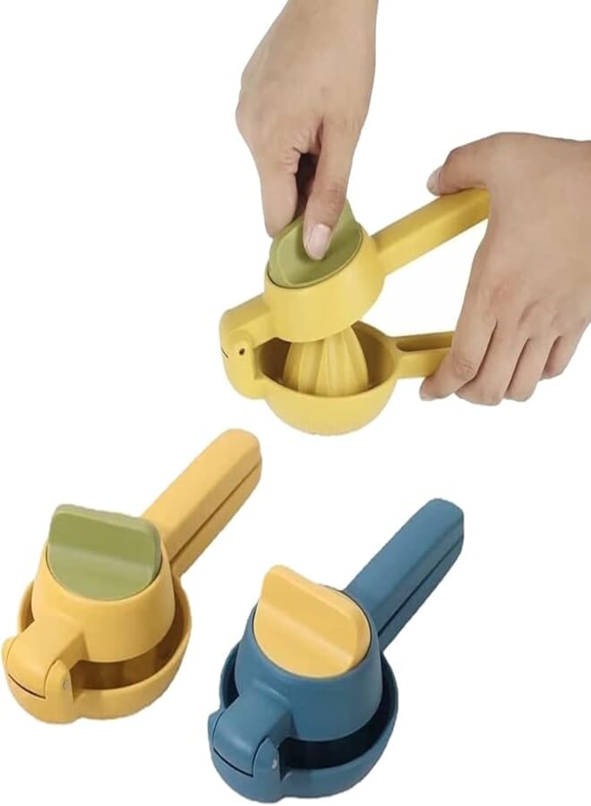 Vantage Orange Juicer Lemons Mandarin Press Twist Double Action To Extract Citrus Juice Manual Plastic Resistant (1 Piece, Blue)