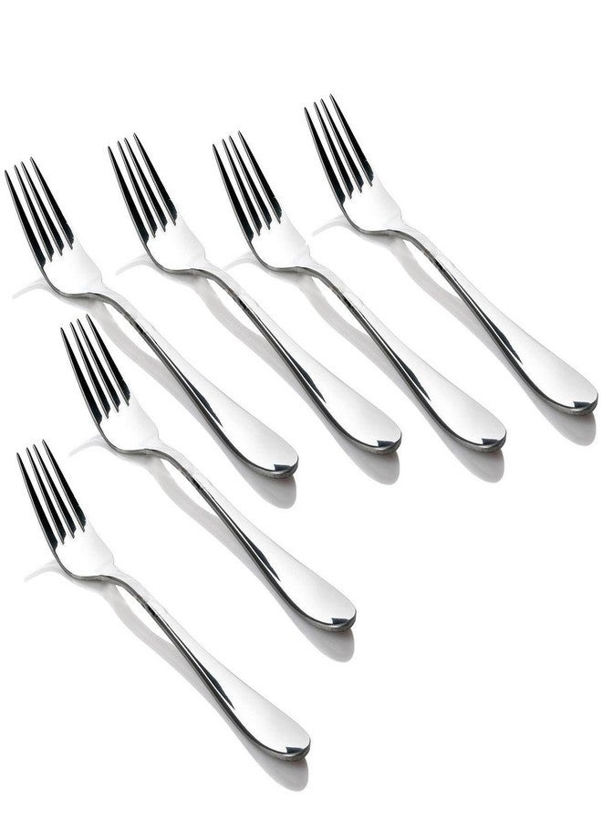 AIA India Stainless Steel Cutlery Small Fork | Set of 6 | Length 7.50 INCH - Image 1
