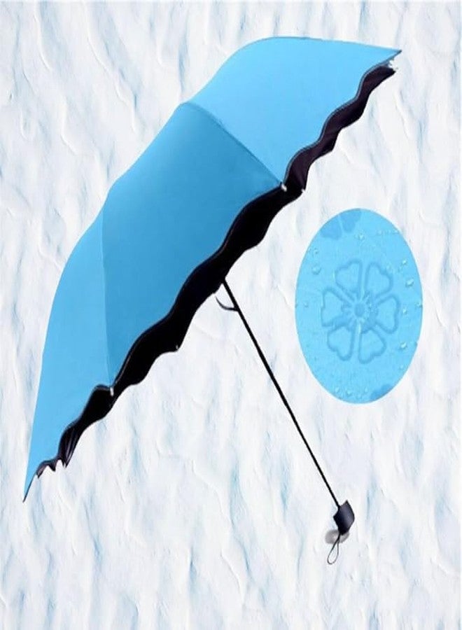 Modiq Beautiful Travel Magic Umbrella, Cute Designs, Folding Umbrella For Rain, Sun Water Contact Gets Pattern Automatically, Umbrella For Women Men & Children Umbrella Flower Print - Image 5