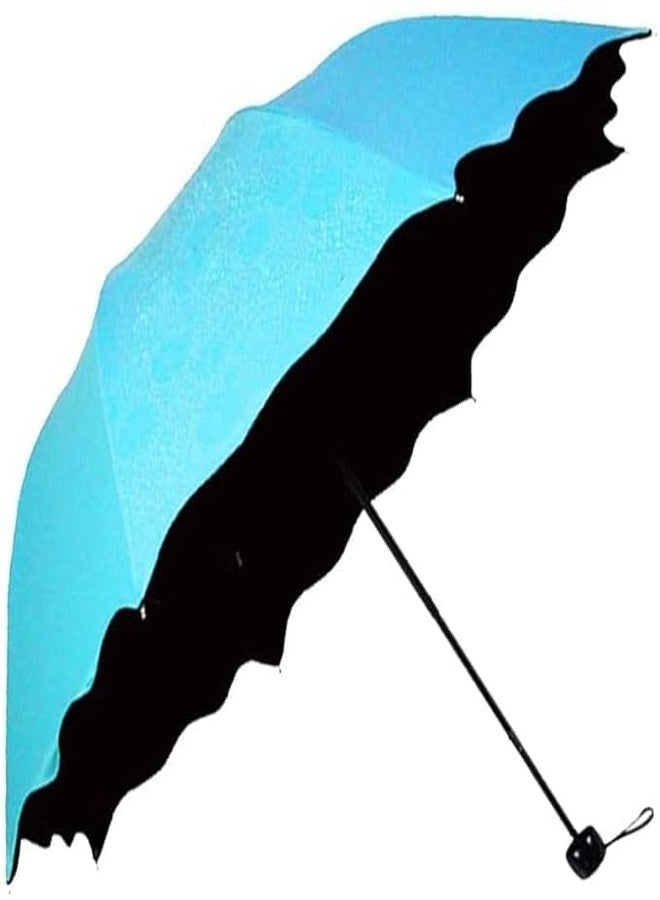 Modiq Beautiful Travel Magic Umbrella, Cute Designs, Folding Umbrella For Rain, Sun Water Contact Gets Pattern Automatically, Umbrella For Women Men & Children Umbrella Flower Print - Image 1