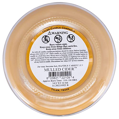 Tyler Candles - Mulled Cider Scented Candle - 22 Ounce Candle Tan (22 Oz.) - Image 4